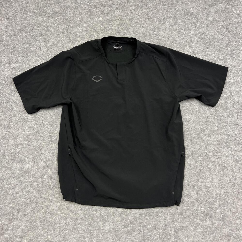 EvoShield Jacket Mens M Black Microfiber Pullover Athletic Impact BP Snao
